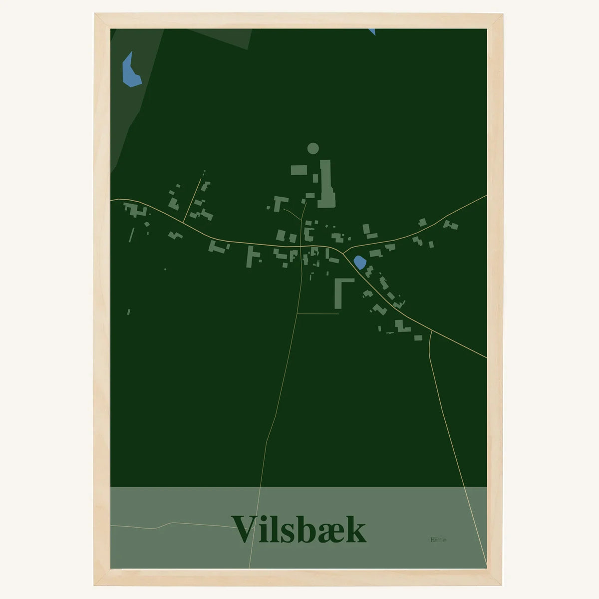 Vilsbæk plakat – Firkantet 2026 – Mørk grøn