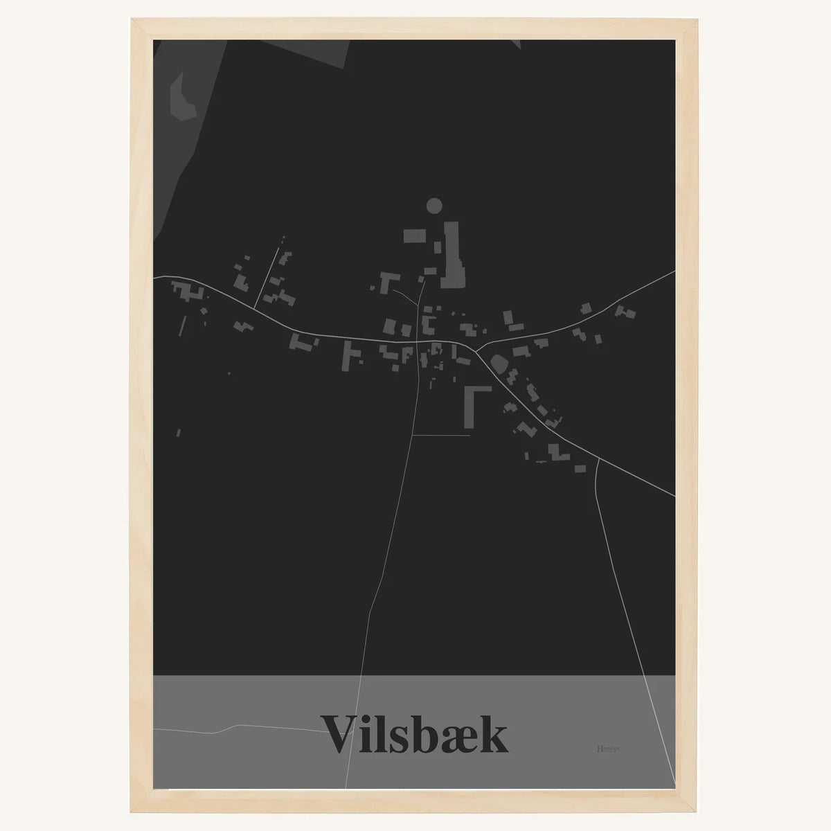 Vilsbæk plakat – Firkantet 2026 – Mørk grå
