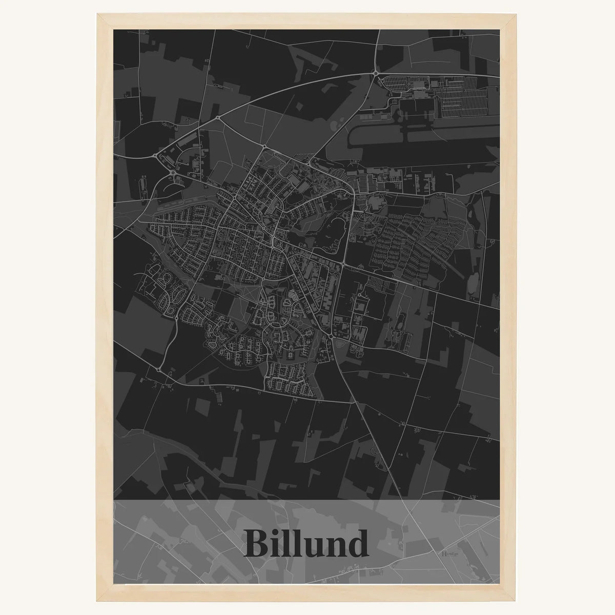 Billund plakat – Firkantet 2026 – Mørk grå