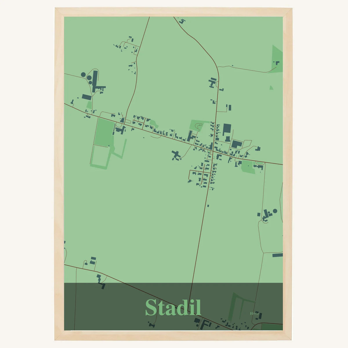 Stadil plakat – Firkantet 2026 – Lys pastel grøn