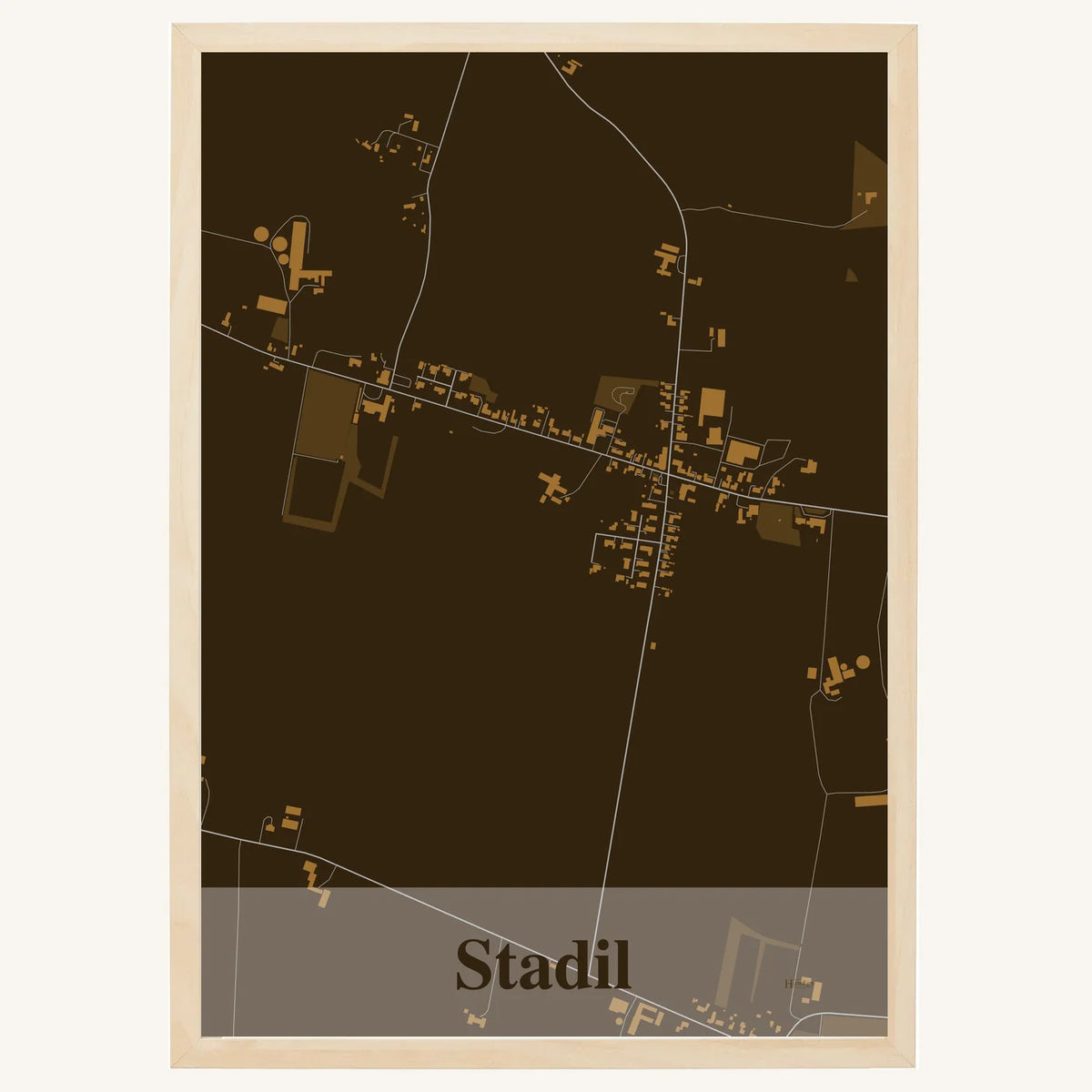 Stadil plakat – Firkantet 2026 – Mørk brun
