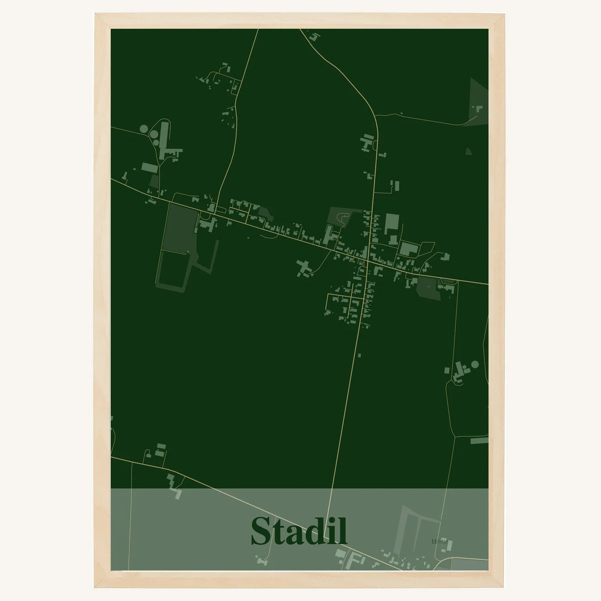 Stadil plakat – Firkantet 2026 – Mørk grøn