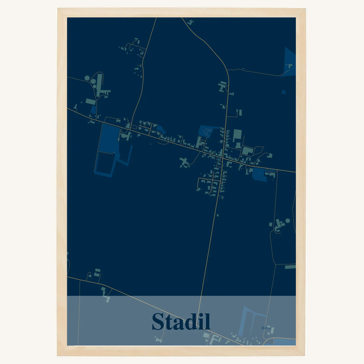 Stadil plakat – Firkantet 2026 – Mørk blå
