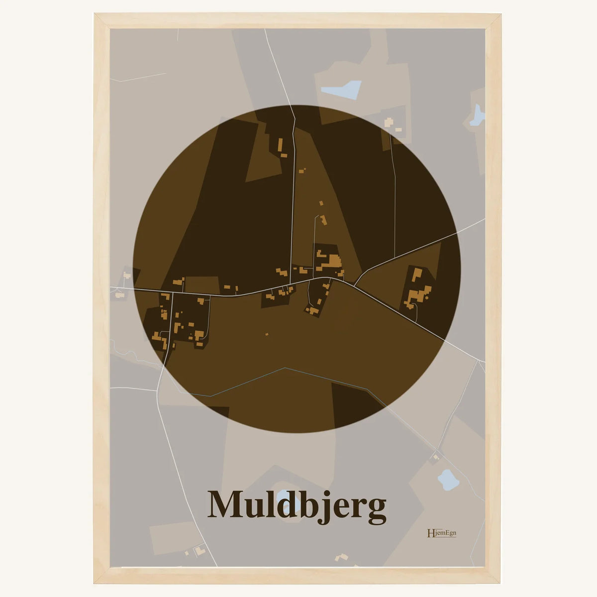 Muldbjerg plakat – Centrum 2026 – Mørk brun