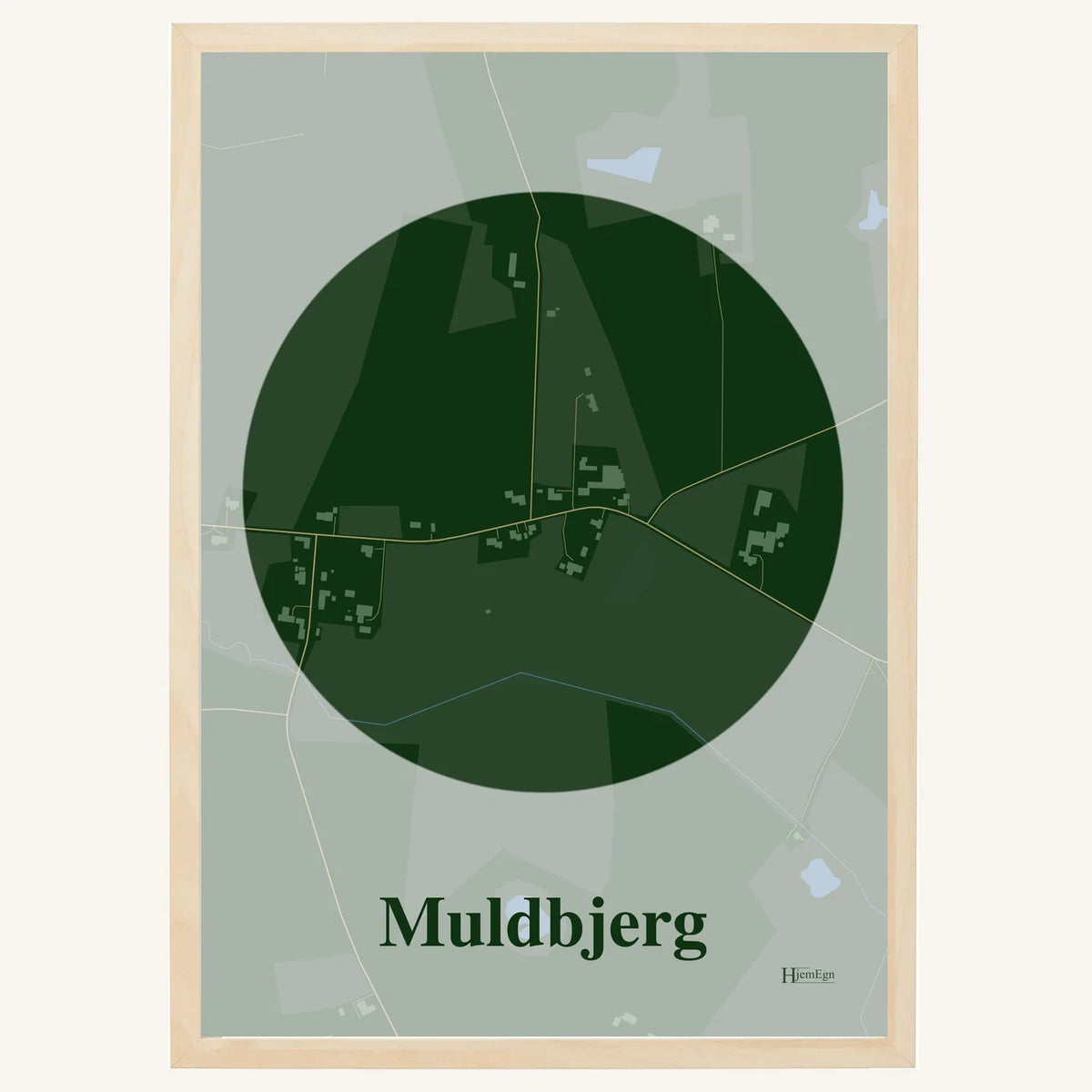 Muldbjerg plakat – Centrum 2026 – Mørk grøn