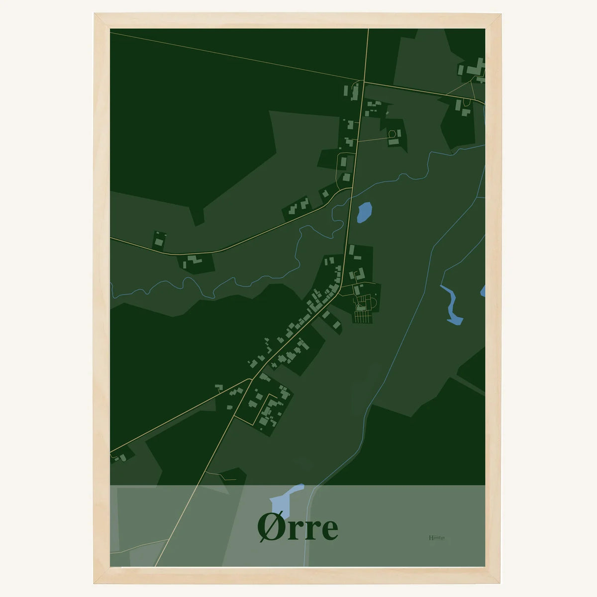 Ørre plakat – Firkantet 2026 – Mørk grøn