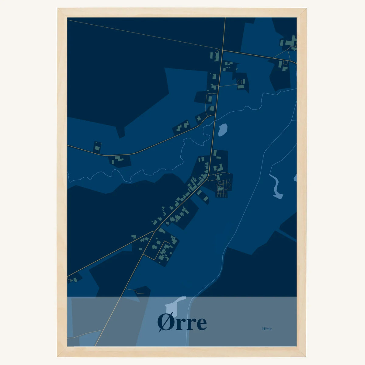 Ørre plakat – Firkantet 2026 – Mørk blå