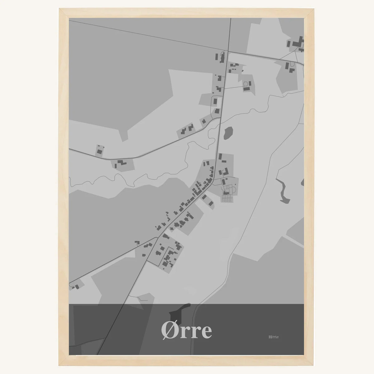 Ørre plakat – Firkantet 2026 – Lys pastel grå