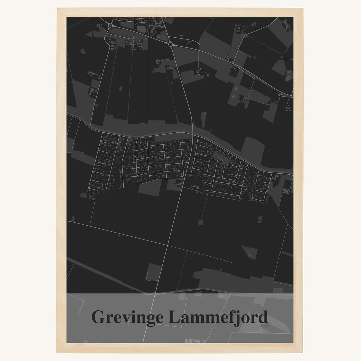 Grevinge Lammefjord plakat – Firkantet 2026 – Mørk grå