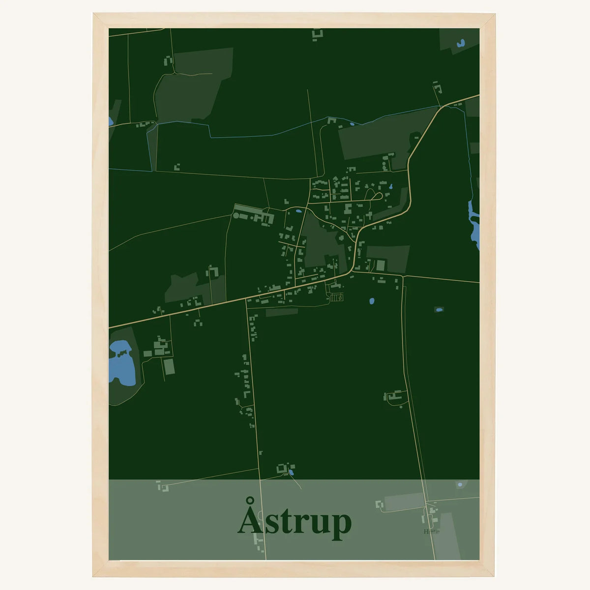 Åstrup plakat – Firkantet 2026 – Mørk grøn