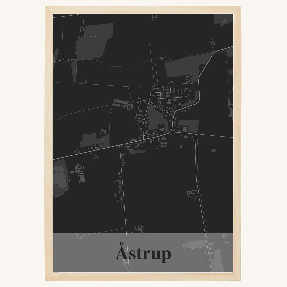 Åstrup plakat – Firkantet 2026 – Mørk grå