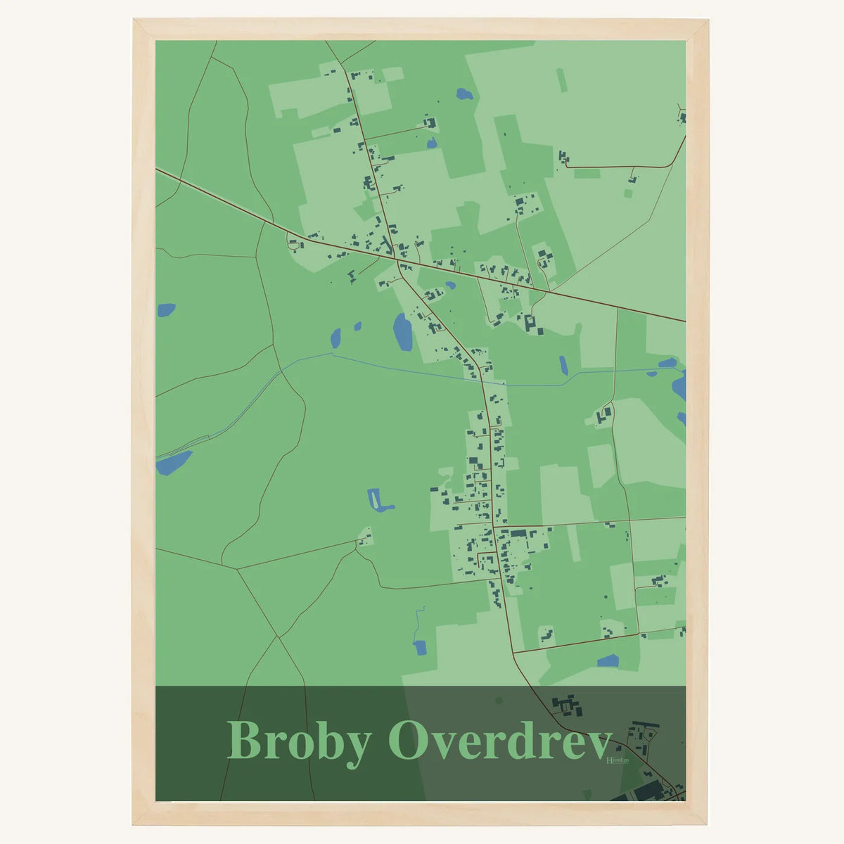Broby Overdrev plakat – Firkantet 2026 – Lys pastel grøn