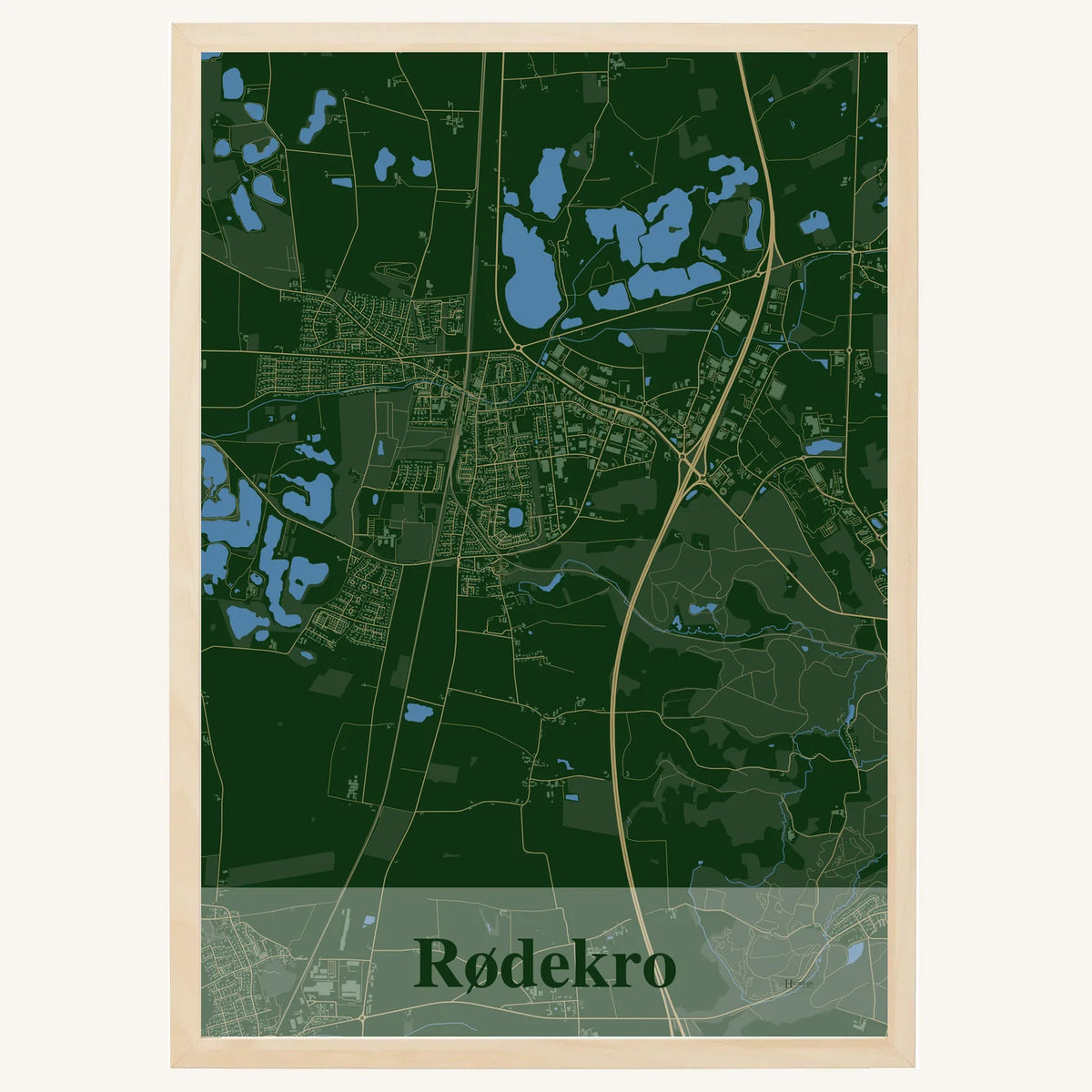 Rødekro plakat – Firkantet 2026 – Mørk grøn