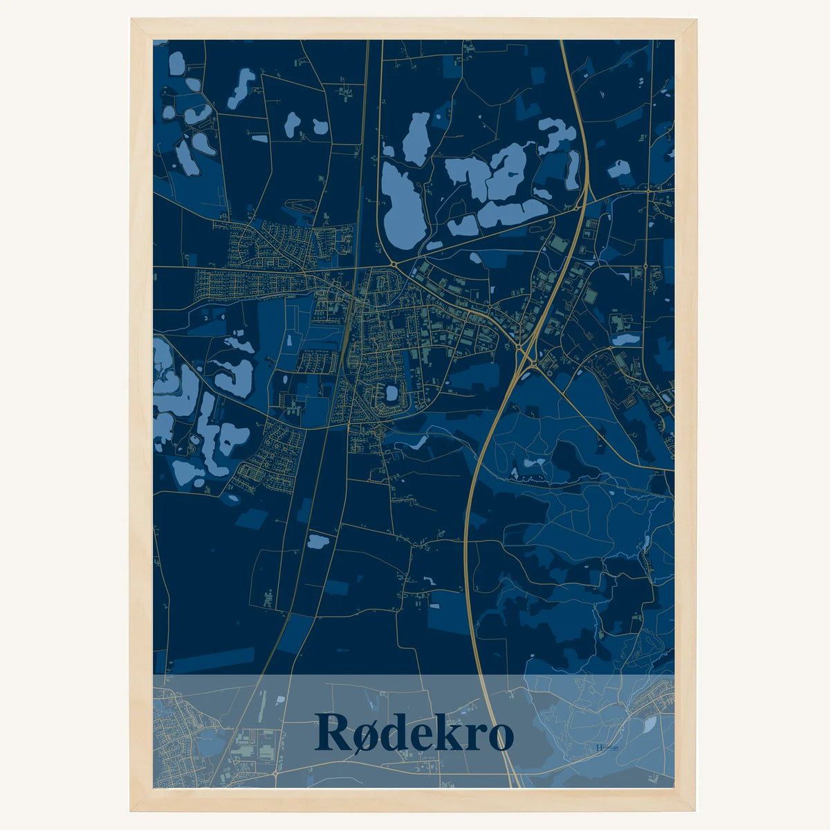 Rødekro plakat – Firkantet 2026 – Mørk blå