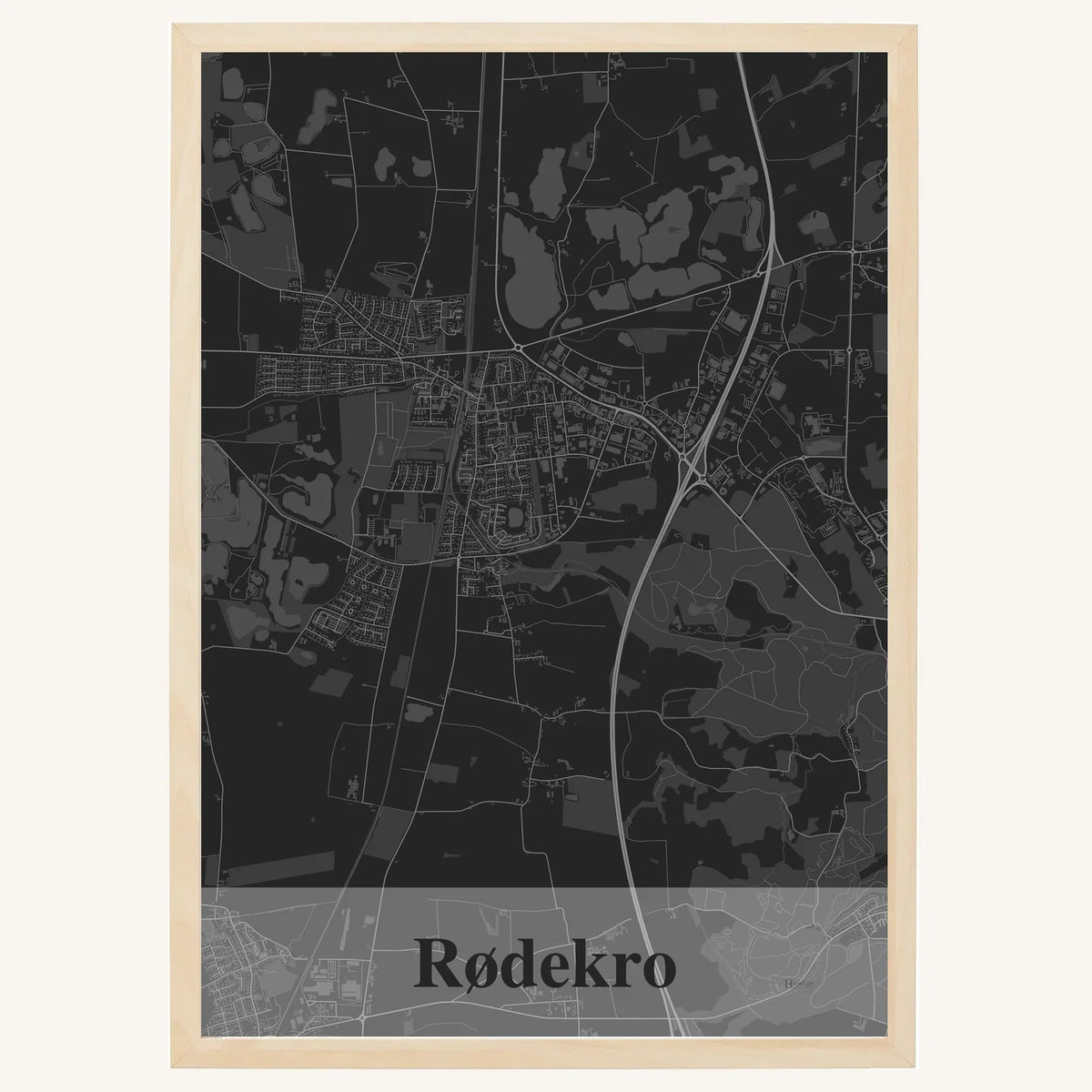 Rødekro plakat – Firkantet 2026 – Mørk grå
