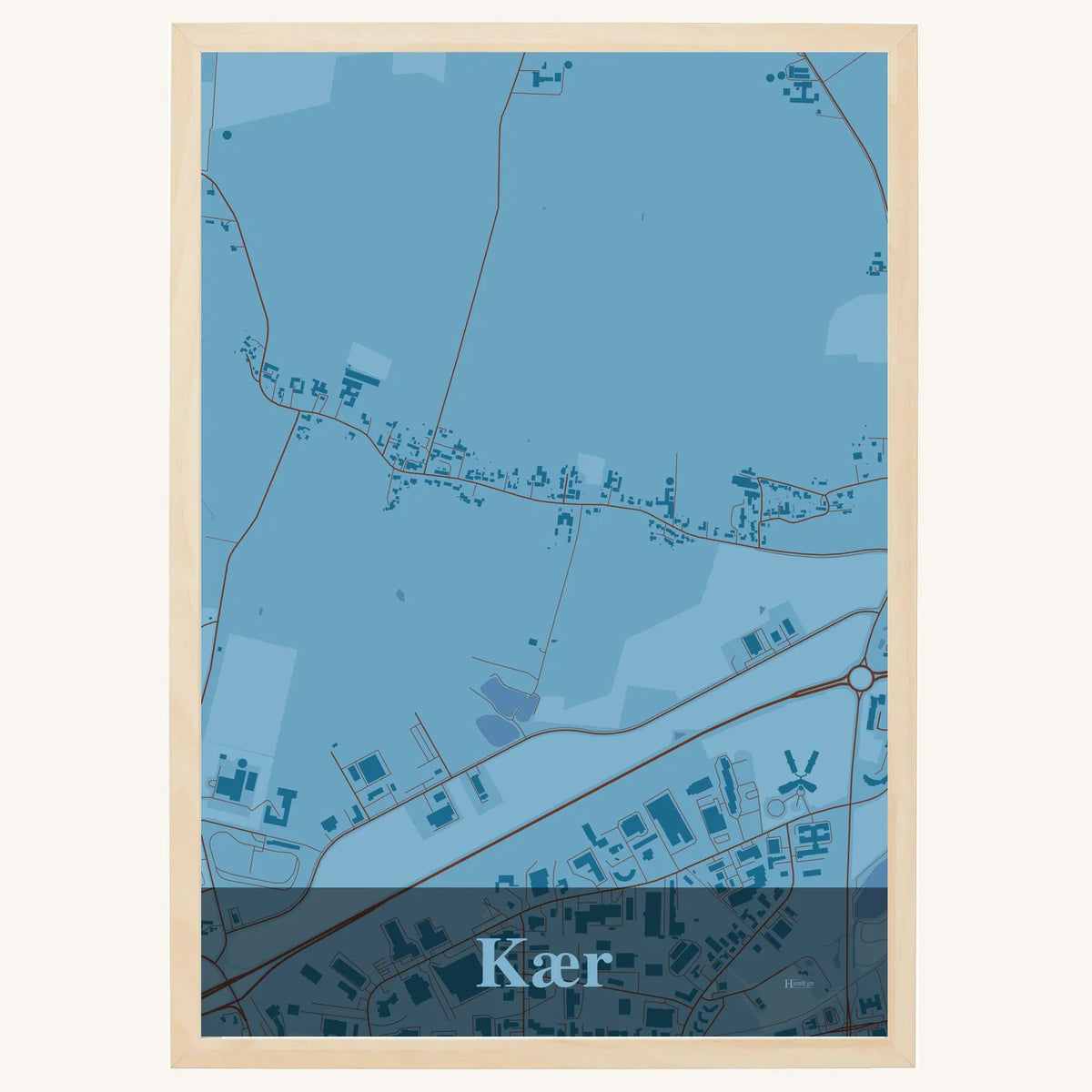 Kær plakat – Firkantet 2026 – Lys pastel blå