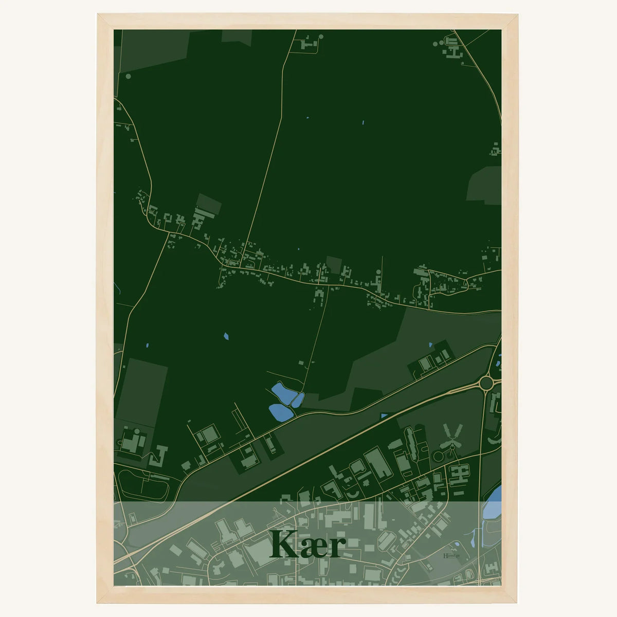 Kær plakat – Firkantet 2026 – Mørk grøn