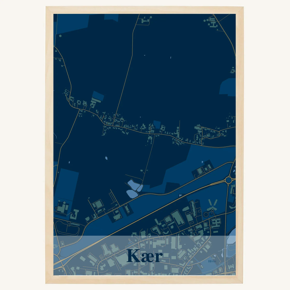 Kær plakat – Firkantet 2026 – Mørk blå