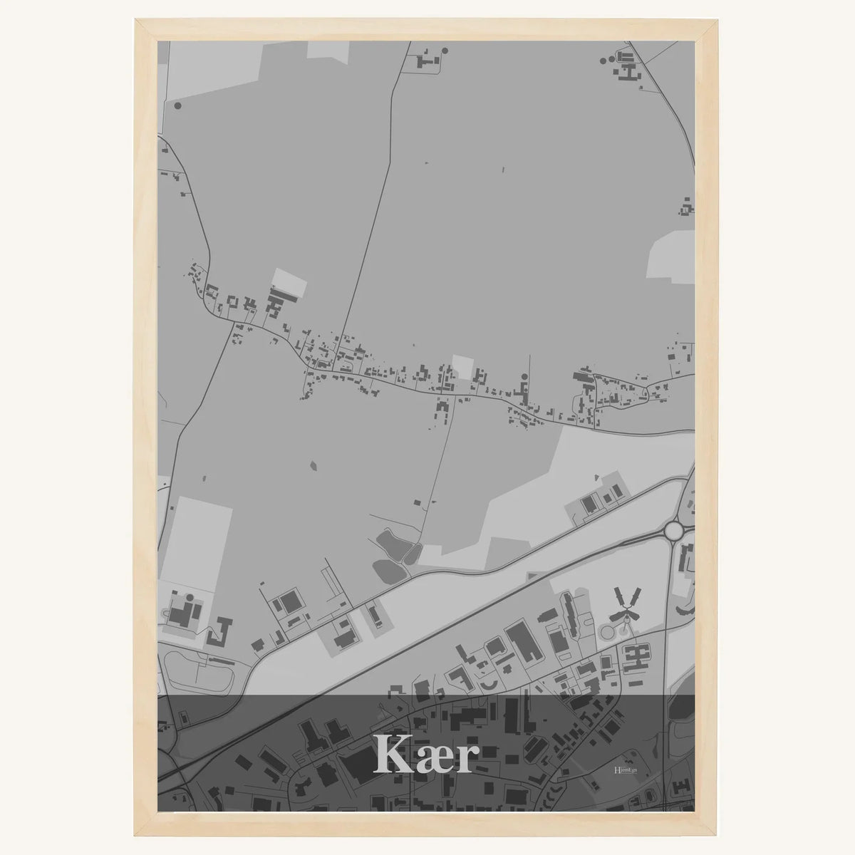 Kær plakat – Firkantet 2026 – Lys pastel grå