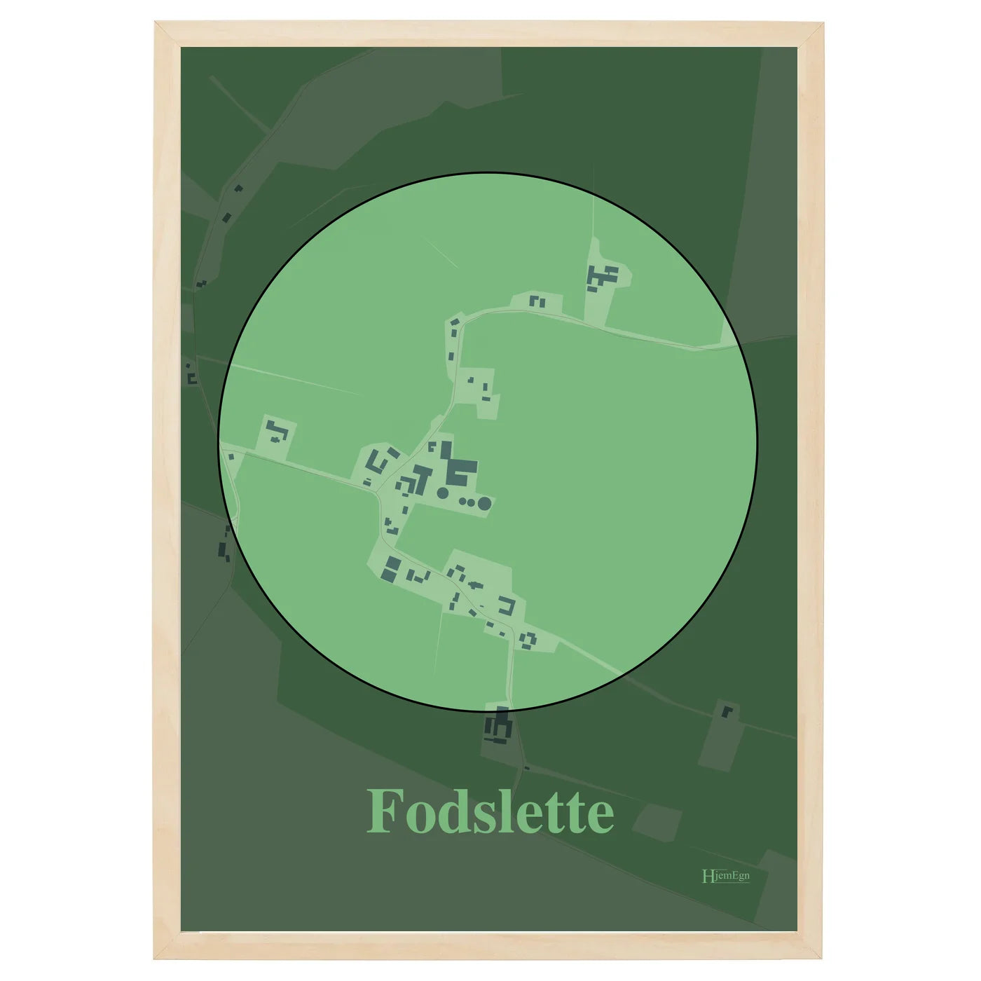 Fodslette Plakat - Lys grøn