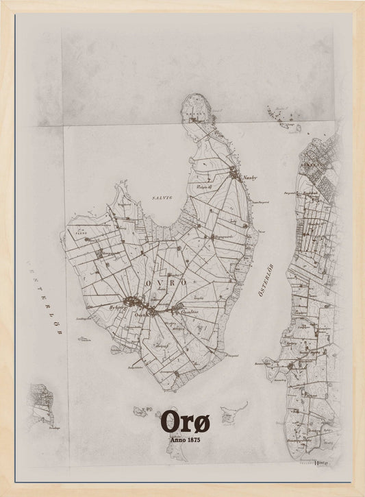 Orø anno år 1875 | retro plakat fra din HjemEgn | hurtig levering og høj kvalitet [køb nu] 